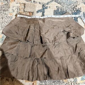 Banana Republic Tiered Brown Mini Skirt
